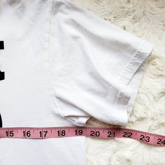 'Support Real Hip-Hop' white short sleeve graphic tee Med Music 3 Hustle - Picture 4 of 5